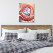Blushfire Crystal Bloom Canvas Afdruk (Insitu (Slaapkamer))