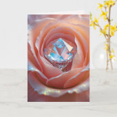 Blushfire Crystal Bloom Kaart (Gele Bloem)