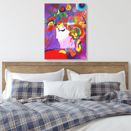 Blushing Beauty Wrapped Canvas (glans) (Insitu (Slaapkamer))