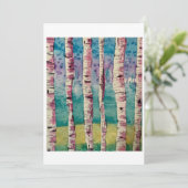 Blushing Birches, van Joyce Knight-Coyne Bedankkaart (Staand voorkant)