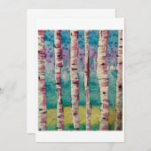 Blushing Birches, van Joyce Knight-Coyne Bedankkaart (Voorkant / Achterkant)