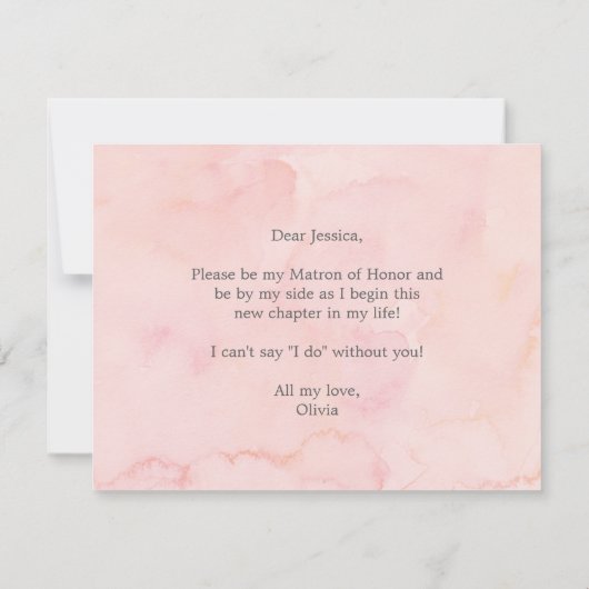 Blushing Bloom zal je mijn matroos van eer zijn, K Kaart (Achterkant)