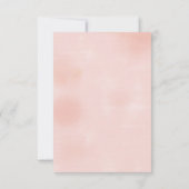 Blushing Blooms Baby shower Invitation Kaart (Achterkant)