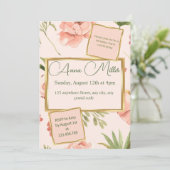 Blushing Blooms Birthday Bash Kaart (Staand voorkant)