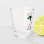 Blushing Blooms Bridesmaid proposal Shot Glass Glas (Links)