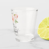 Blushing Blooms Bridesmaid proposal Shot Glass Glas (Rechts)