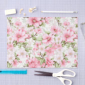 Blushing Blooms: Een symfonie van roze bloemen Tissuepapier (Craft)