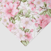 Blushing Blooms: Een symfonie van roze bloemen Tissuepapier (Detail)