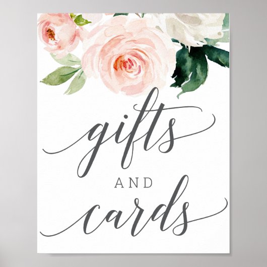 Blushing Blooms Giften and Kaart Sign Poster (Voorkant)
