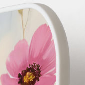 Blushing Blooms | Pink Flower Meadow Floral Pickleball Paddle (Links Detail)