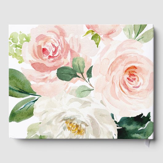 Blushing Blooms Vrijgezellenfeest Guest Book Gastenboek (Achterkant)