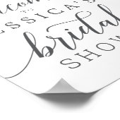 Blushing Blooms Vrijgezellenfeest Welkomstteken Poster (Hoek)