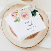 Blushing Blooms Weddenschap Napkin Cocktail Napkin Servet
