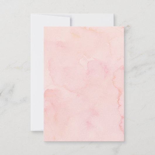 Blushing Blooms Weddenschap RSVP-kaart Kaart (Achterkant)