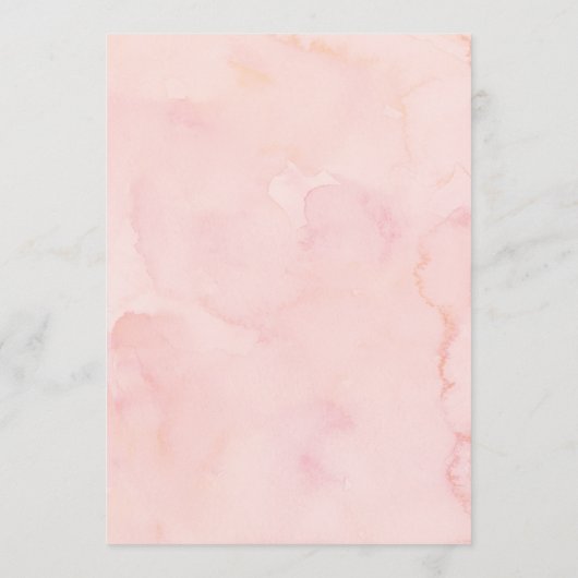 Blushing Blooms Weddenschap Welkomstreisbrief Programmakaart (Achterkant)