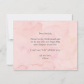 Blushing Blooms worden mijn Bridesmaïde Kaart (Achterkant)