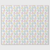 Blushing Boos Ghost Gift Wrapping Paper Cadeaupapier (Vlak)