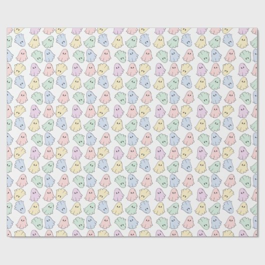 Blushing Boos Ghost Gift Wrapping Paper Cadeaupapier (Vlak)