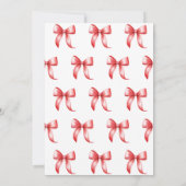 Blushing Bow | Een chique bruids douche uitnodigin Kaart (Achterkant)