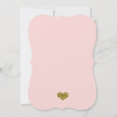 Blushing Bride Blush Pink Bridal Shower-uitnodigin Kaart (Achterkant)