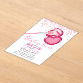 Blushing Bride Bridal Shower Invitation  Acryl Uitnodigingen (Laagn)