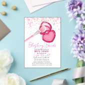 Blushing Bride Bridal Shower Invitation  Acryl Uitnodigingen (Insitu (Huwelijk))
