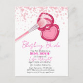 Blushing Bride Bridal Shower Invitation  Briefkaart (Voorkant)