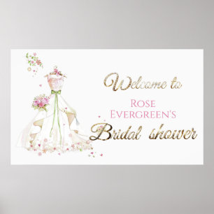 Blushing Bride in Bloom Bride To Be Poster