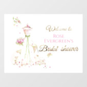 Blushing Bride in Bloom Bride To Be Raamsticker (Vel)