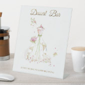 Blushing Bride in Bloom Bride To Be Reclamebord Met Voetstuk (Insitu)