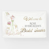Blushing Bride in Bloom Bride To Be Spandoek (Horizontaal)