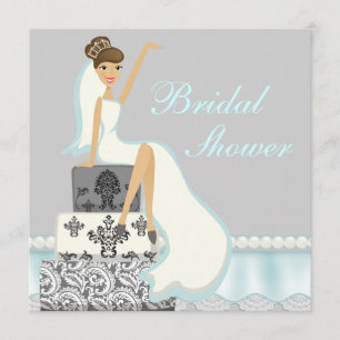 Blushing Brunette Damask Cake Vrijgezellenfeest In Kaart