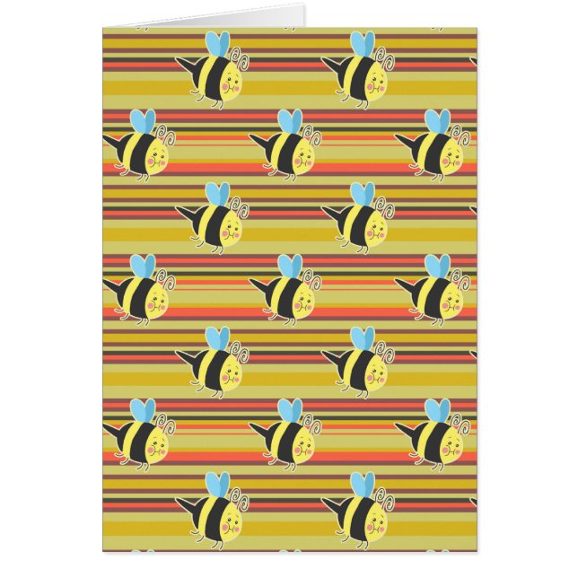 Blushing Bumblebee Striped Patroon (Voorkant)