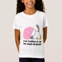 Blushing Bunny "Stop met staren" T-shirt voor meis