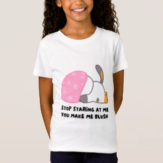 Blushing Bunny "Stop met staren" T-shirt voor meis