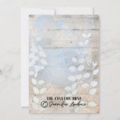 Blushing Butterfly Bridal Shower Invitation Kaart (Achterkant)