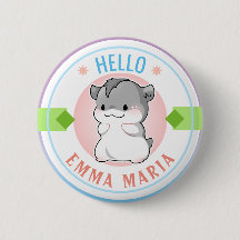 Blushing Chibi Hamster naam Hallo