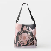 Blushing Creamy Cream AI art Crossbody Tas (Achterkant)