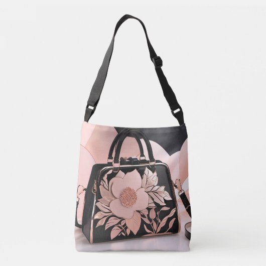 Blushing Creamy Cream AI art Crossbody Tas (Achterkant)