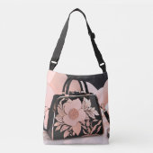 Blushing Creamy Cream AI art Crossbody Tas (Voorkant)