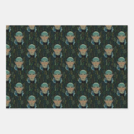 Blushing Dread Wolf Wrapping Paper
