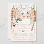 Blushing Dream Boho Dreamweaver Baby shower Kaart (Voorkant)