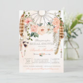 Blushing Dream Boho Dreamweaver Vrijgezellenfeest Kaart (Staand voorkant)