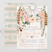 Blushing Dream Boho Dreamweaver Vrijgezellenfeest Kaart (Voorkant / Achterkant)