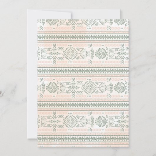 Blushing Dream Boho Dreamweaver Wedding Kaart (Achterkant)