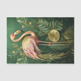 Blushing Flamingo Glinsterende Goud, Elegant Tissuepapier
