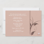 Blushing - Foto Baby shower Invitation Kaart (Achterkant)