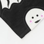 Blushing Ghost Schattige Halloween Fleece Deken (Hoek)