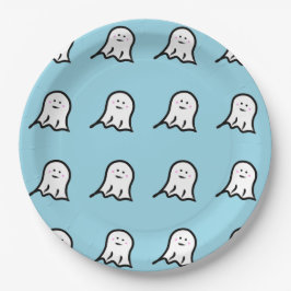 Blushing Ghost Schattige Halloween Papieren Bordje