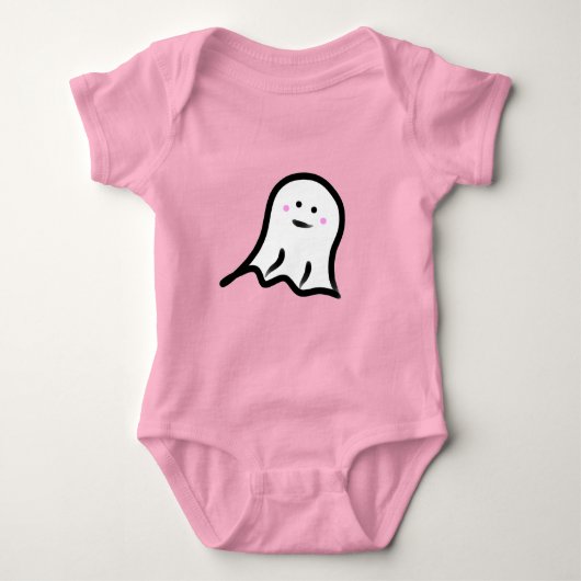 Blushing Ghost Schattige Halloween Romper (Voorkant)